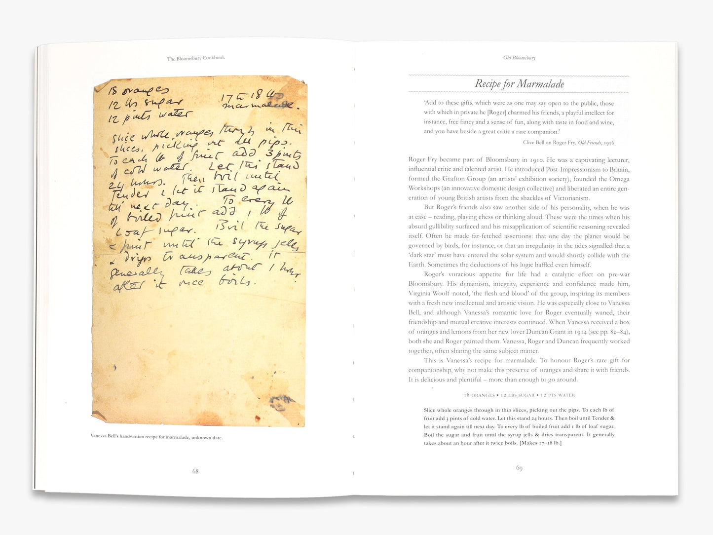 The Bloomsbury Cookbook