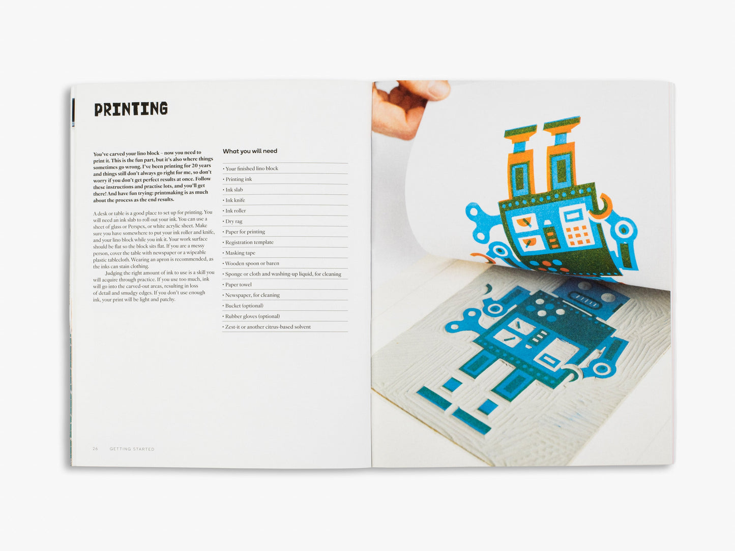 Linocut: Learn in a Weekend