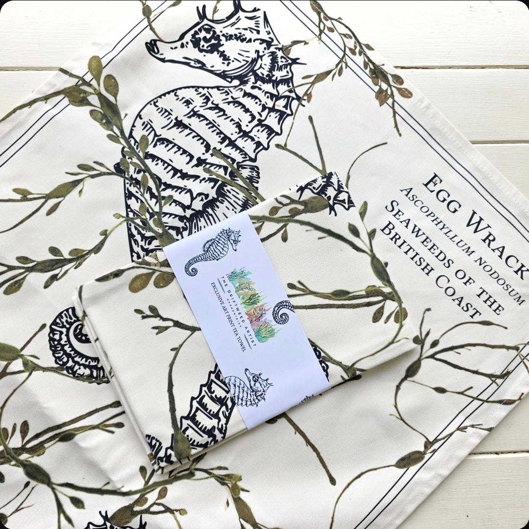 Seahorse Tea Towel by The Driftweed Artist