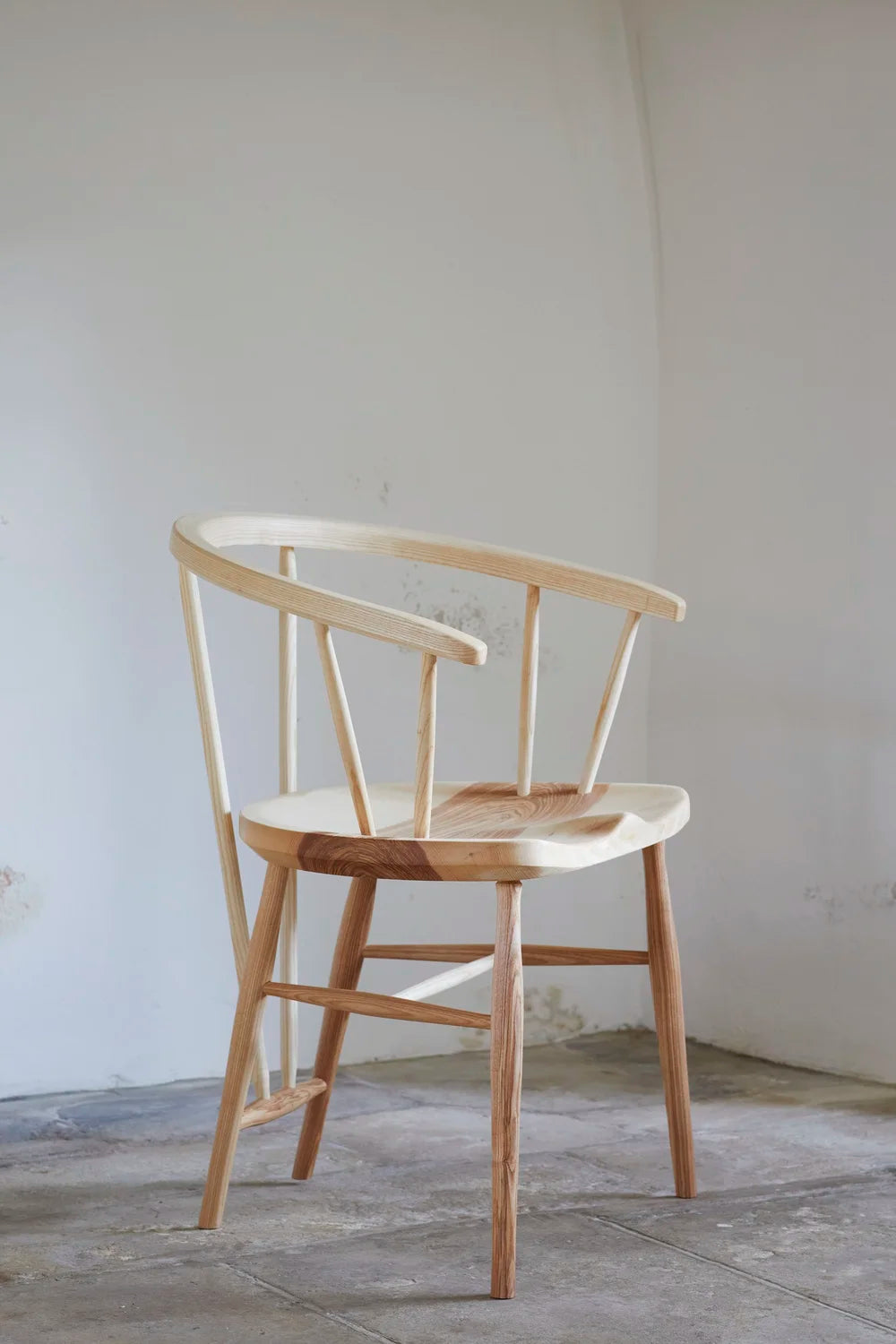 Ash Windsor chair by Jana Spence — alternate angle