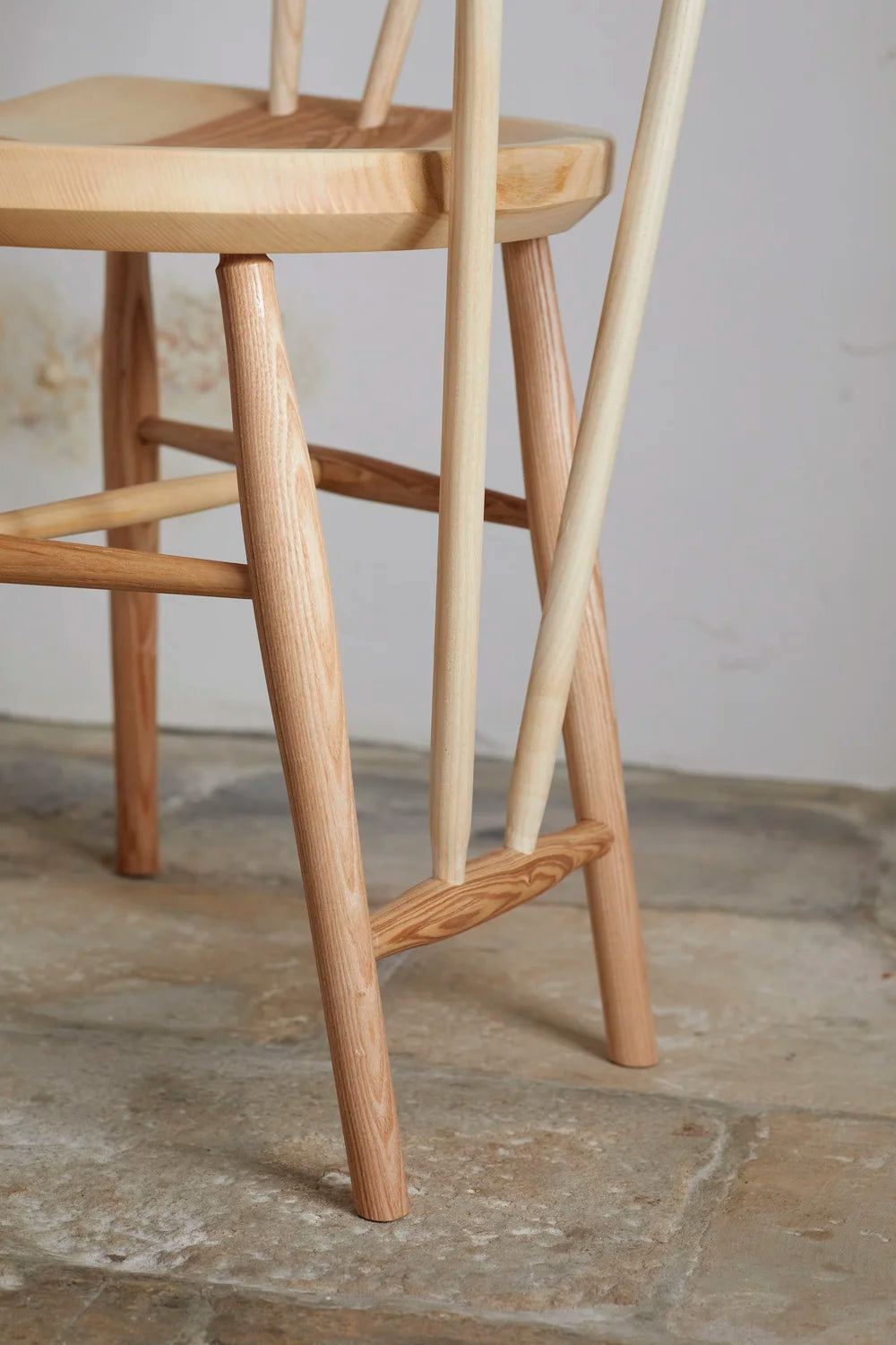 Ash Windsor chair by Jana Spence — studio view