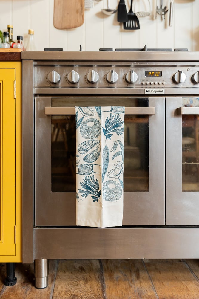 Sealife Tea Towel by Molly Pickle Design